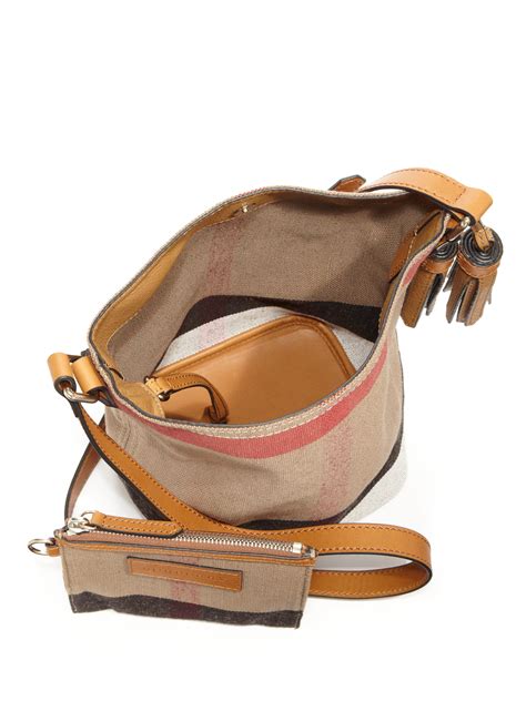 Burberry Small Ashby Canvas Crossbody 